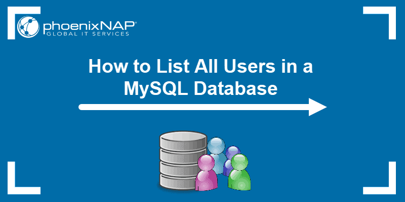 Tutorial on how to list all users in a MySQL database.