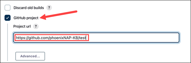 Github project Jenkins